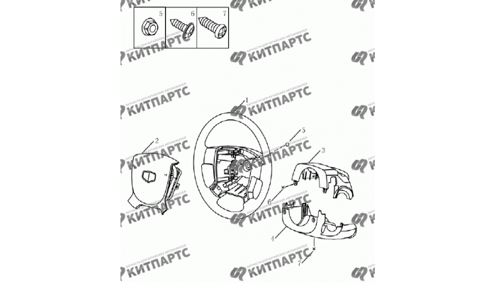 Колесо рулевое Geely Emgrand (EC7)