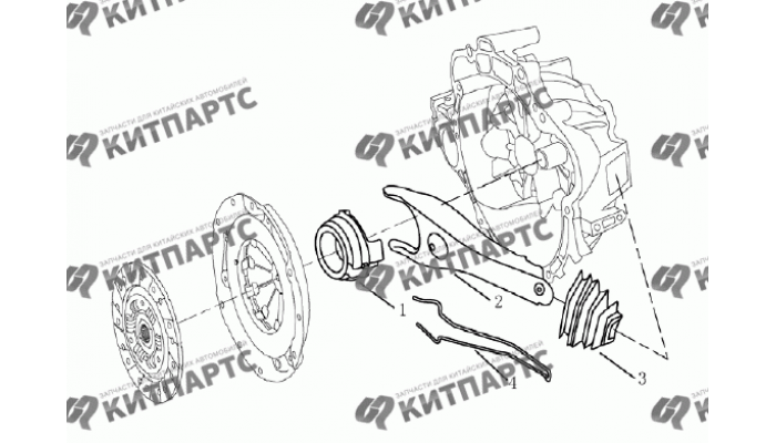 Вилка сцепления Geely Emgrand (EC7)