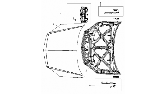 Капот Geely